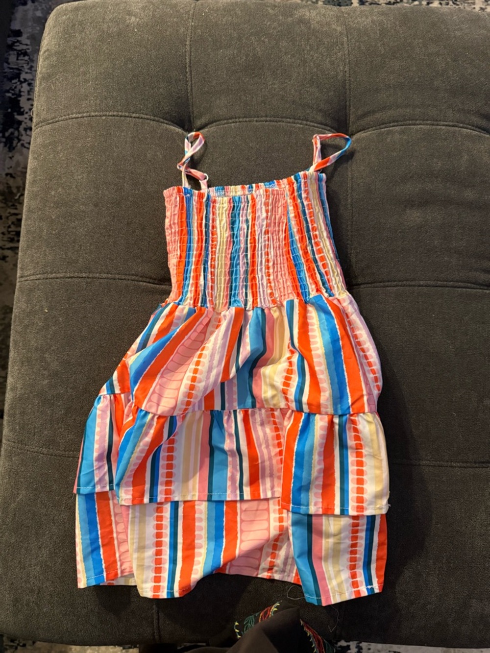 Girls' Multi-Color Striped Sundress